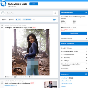 AsianCuties, Reddit NSFW List