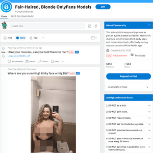 OnlyFans Blonde, Reddit NSFW List