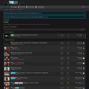 SimpCity TikTok, TikTok Porno Seiten