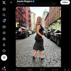 Jessie Rogers, Twitter Porn Accounts