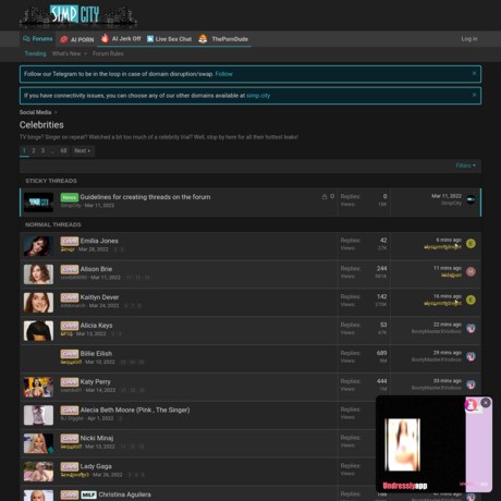 SimpCity Celebrities