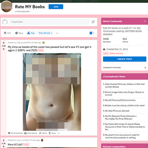 RateMyBoobs, Reddit NSFW List