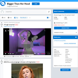 Bigger Than Her Head, Reddit NSFW List