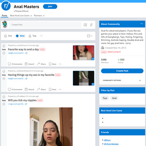 Master Of Anal, Reddit NSFW List
