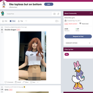 Bottomless, Reddit NSFW List