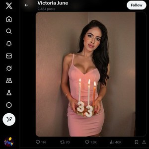Victoria June, Twitter Porno Konten