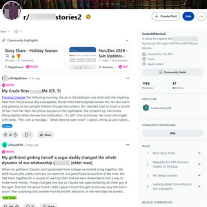 Cuckold Stories, Reddit NSFW List