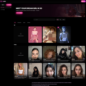 3D Girls, Strony z Porno AI