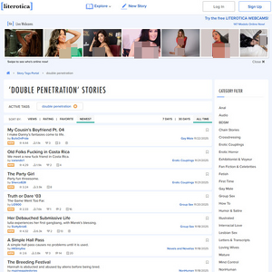 Literotica Double Penetration, Double Penetration Sites