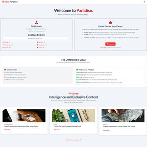 Sexy Paradise, Sites de Acompanhantes
