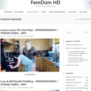 FemdomHD Spanking, Spanking Porn Sites