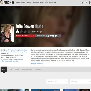 Julie Bowen, Nude Celebrities List
