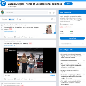 Casual Jiggles, Reddit NSFW List