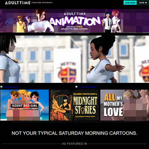 AdultTime Animation, مواقع الكارتون الإباحية المدفوعة