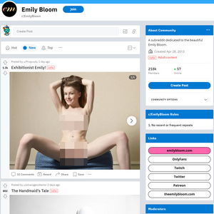 Emily Bloom, Reddit NSFW List