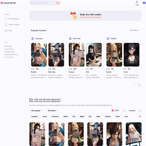 VisualNovel, AI Porn Sites