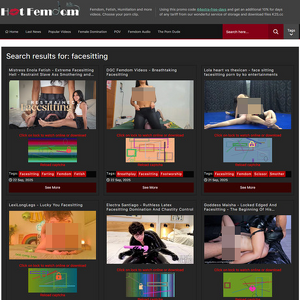 FetishFemdom Facesitting, Facesitting Porn Sites