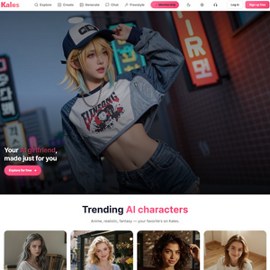 Kales AI, Sites de Porno IA