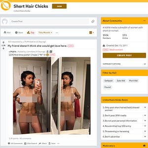 Short Hair Chicks, Reddit NSFW List