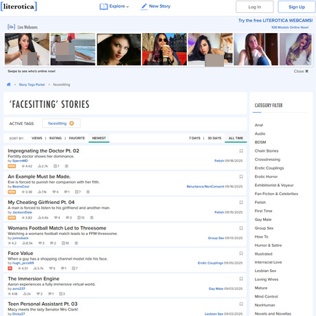 Literotica Facesitting