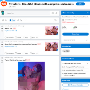 Twin Girls, Reddit NSFW List