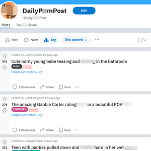 DailyPornPost, Reddit NSFW List
