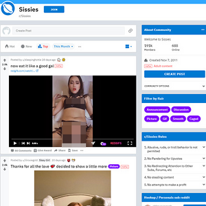 Sissies, Reddit NSFW List