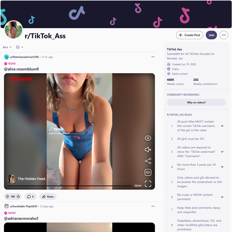 Reddit TikTok Ass