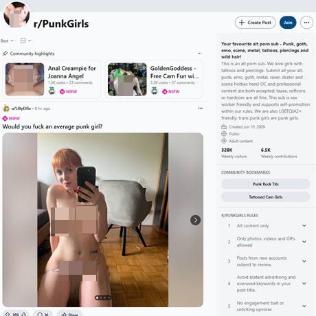 Reddit PunkGirls