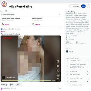 Reddit RealPussyEating, Pussy Licking Sites
