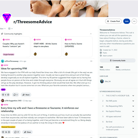 Reddit Threesome Advice