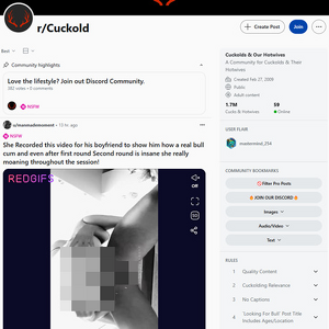 Cuckold, Reddit NSFW List