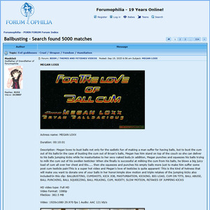 Forumophilia Ballbusting, Ballbusting Porn Sites
