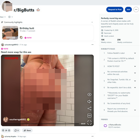 Reddit Big Butts