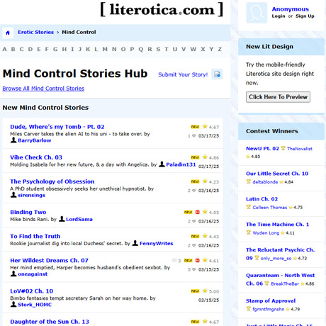 Literotica Mind Control