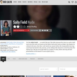 Sally Field, Nude Celebrities List