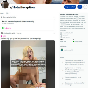Hotwife Captions, Reddit NSFW List