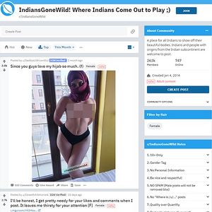 Indians Gone Wild & 663+ Reddit NSFW List Like R/IndiansGoneWild