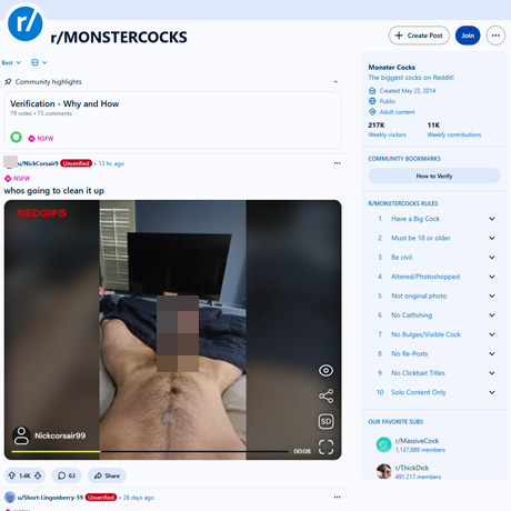 Reddit Monster Cocks