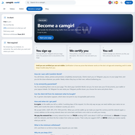 CamGirls World