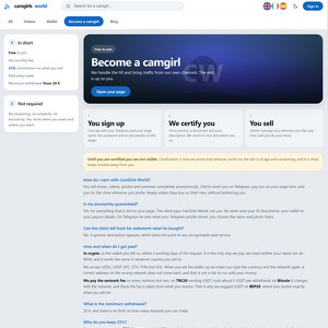 CamGirls World, How To Become A Cam Girl