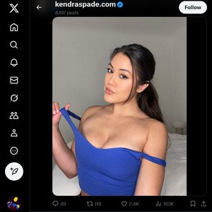 Kendra Spade, Twitter Porno Konten
