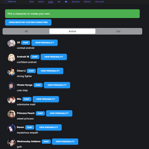 PornWaifu, KI Sex Chat Seiten