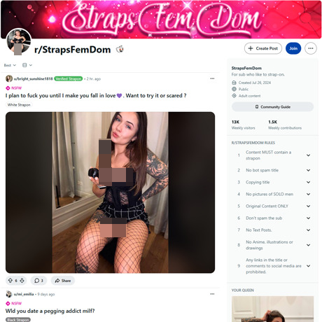 Reddit StrapsFemDom