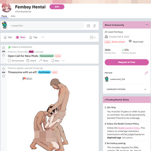 Femboy Hentai, Reddit NSFW List
