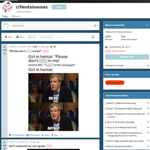 Hentai Memes, Reddit NSFW List
