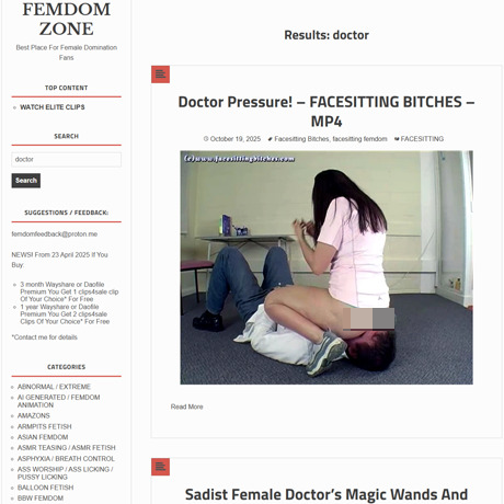 Femdom Zone Doctor