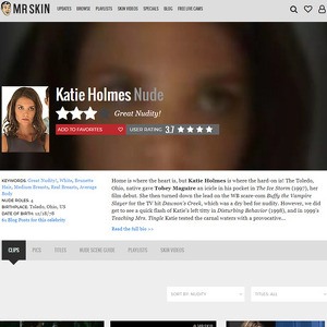 Katie Holmes, Nude Celebrities List