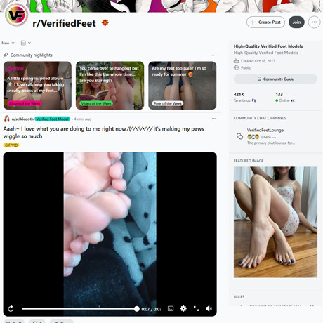 Reddit Verified Feet
