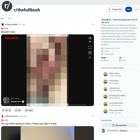 Reddit TheFullBush